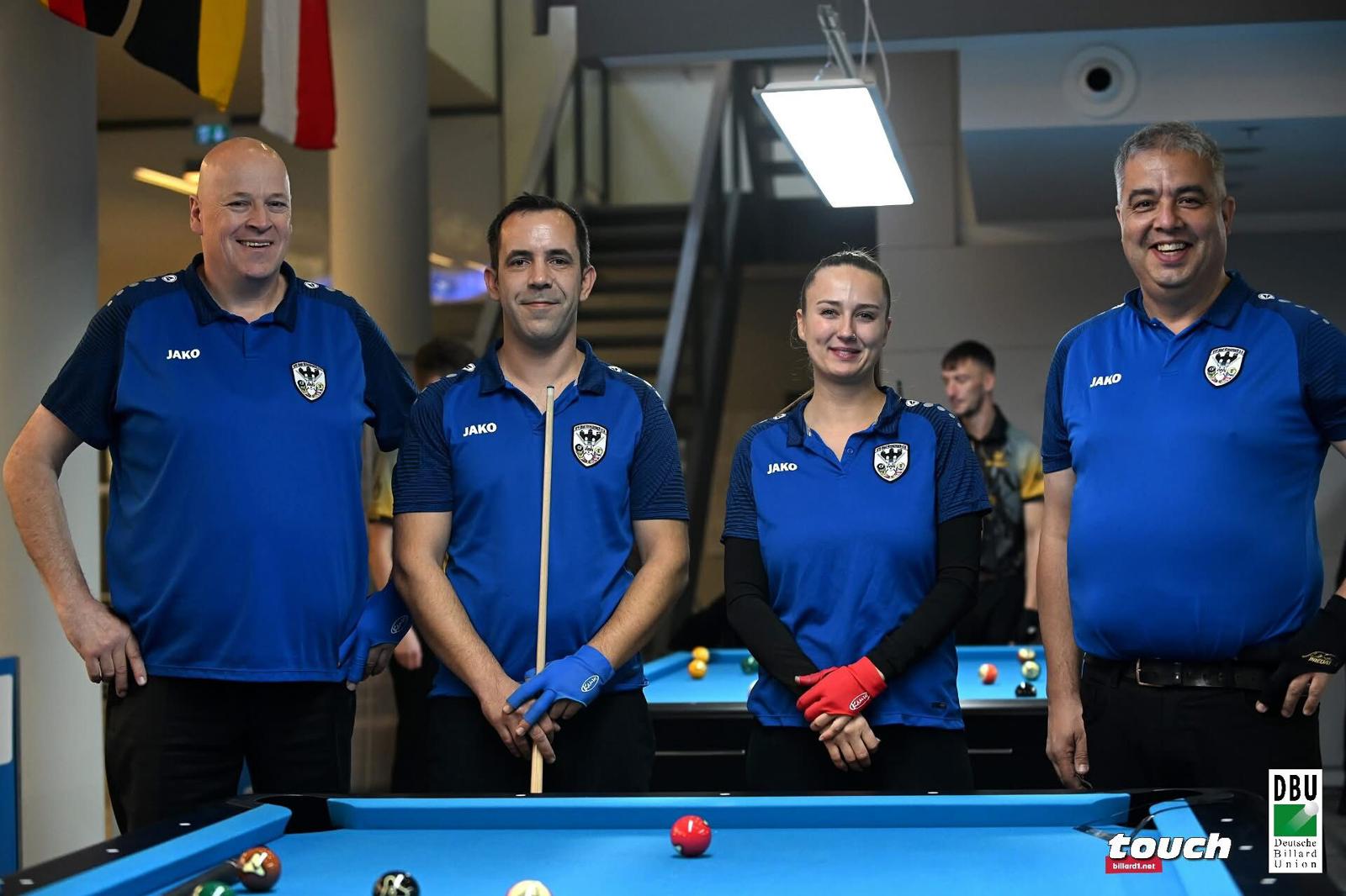 VfF Bad Kreuznach begeistert bei den Deutschen Billardmeisterschaften 2025 (8-Ball Mannschaft)